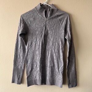 Lululemon lilac textured quarter zip